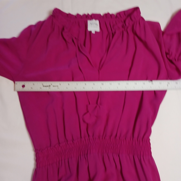 Misa Los Angeles Vibrant Pink Long Sleeve Dress - Picture 10 of 12